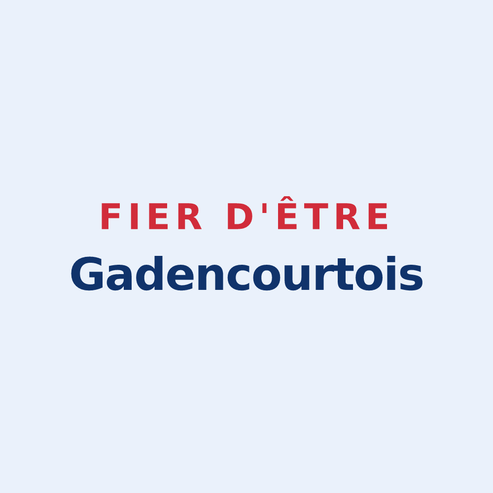 Sticker « Fier d'être Gadencourtois » — design pour Gadencourt