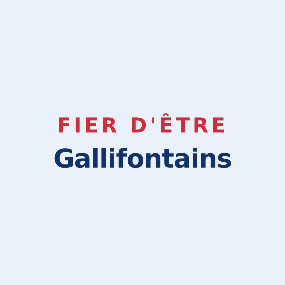 Sticker « Fier d'être Gallifontains » — design pour Gaillefontaine
