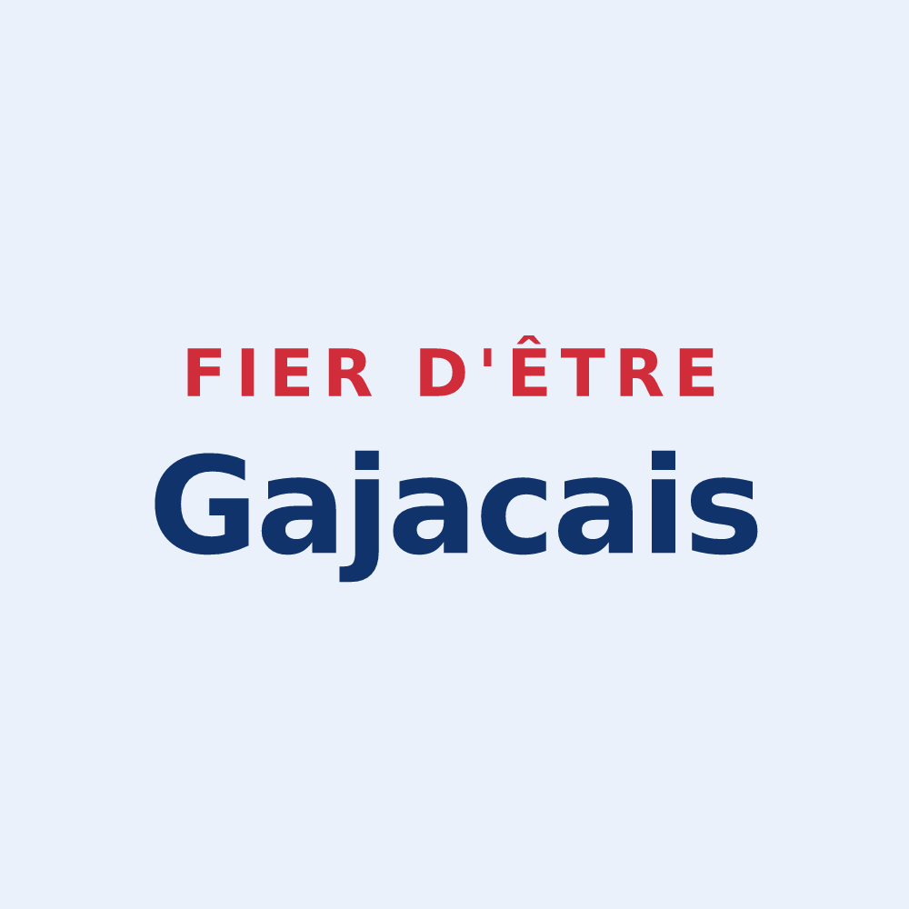Sticker « Fier d'être Gajacais » — design pour Gajac