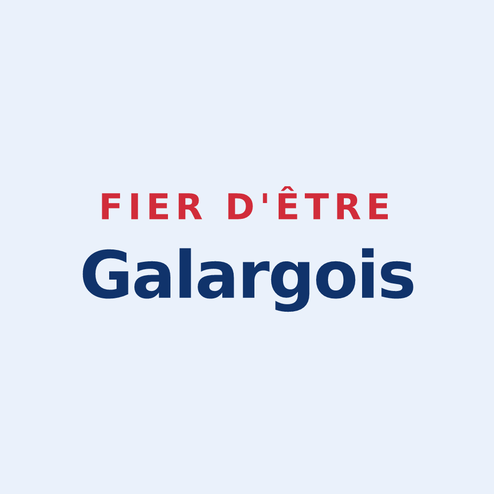 Sticker « Fier d'être Galargois » — design pour Galargues