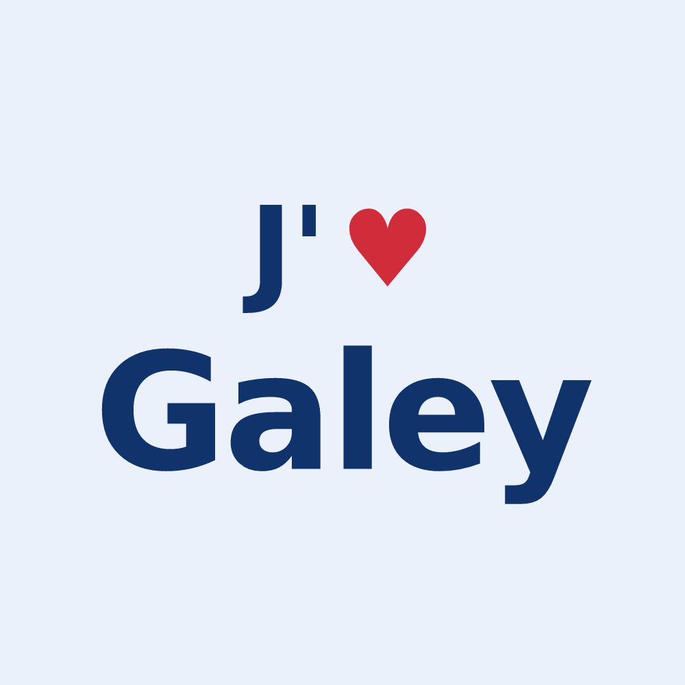Sticker personnalisé Galey — design J'aime Galey