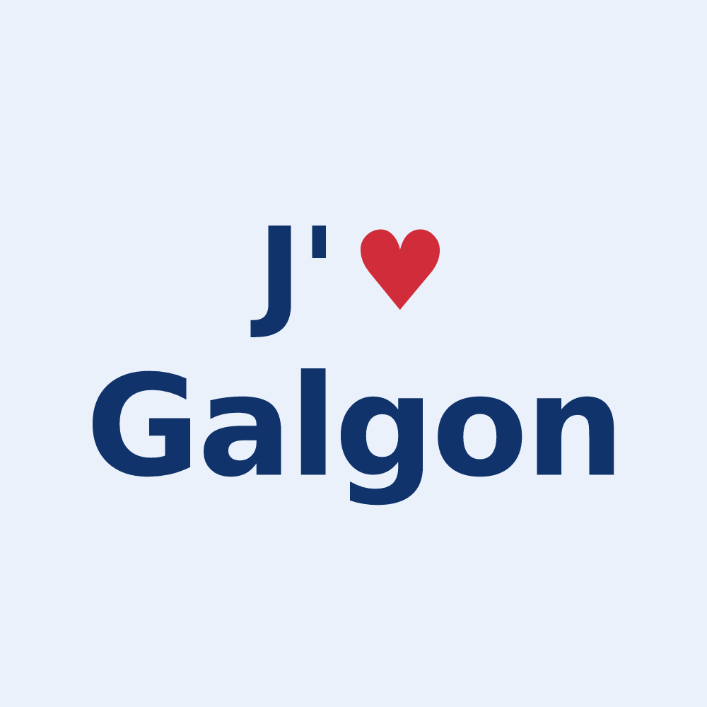 Sticker personnalisé Galgon — design J'aime Galgon