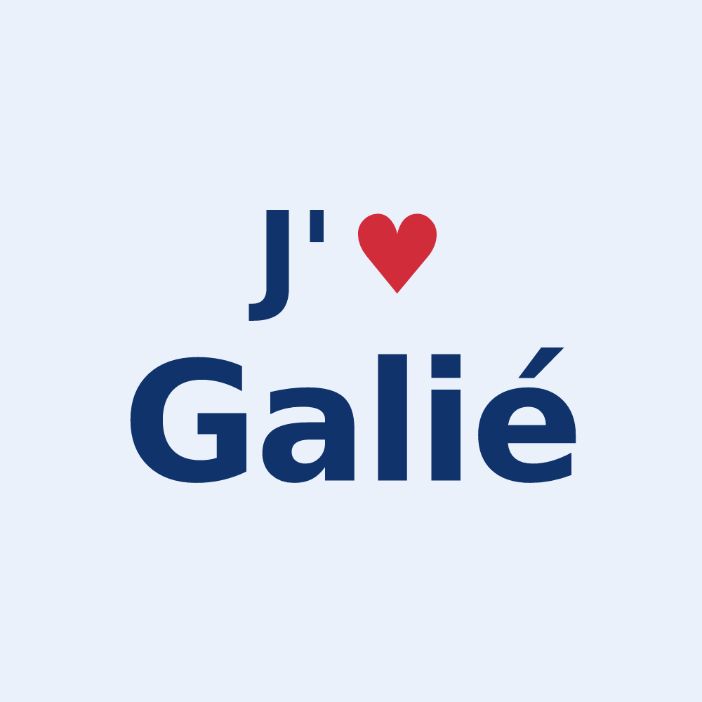Sticker personnalisé Galié — design J'aime Galié
