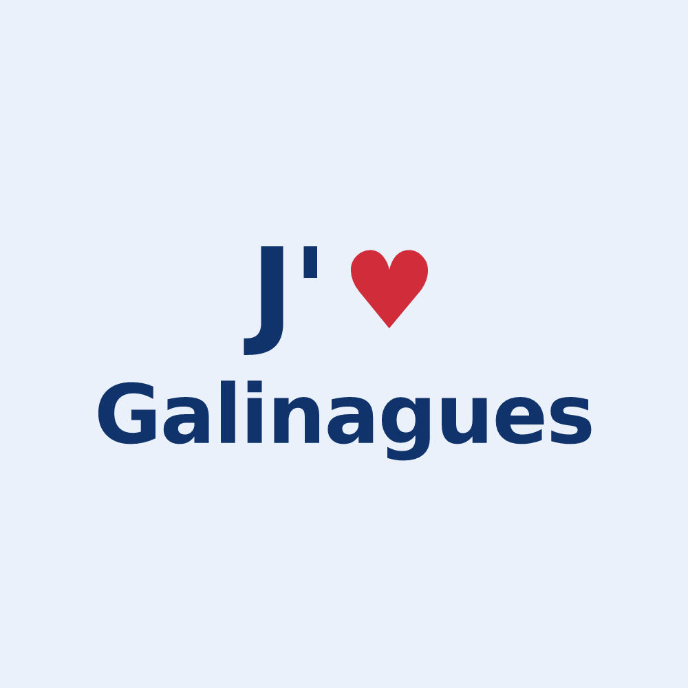 Sticker personnalisé Galinagues — design J'aime Galinagues