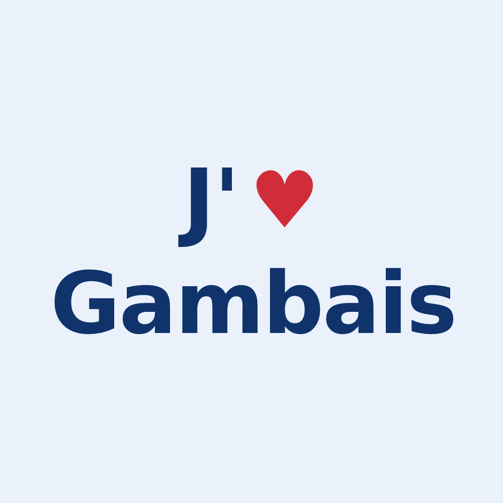 Sticker personnalisé Gambais — design J'aime Gambais