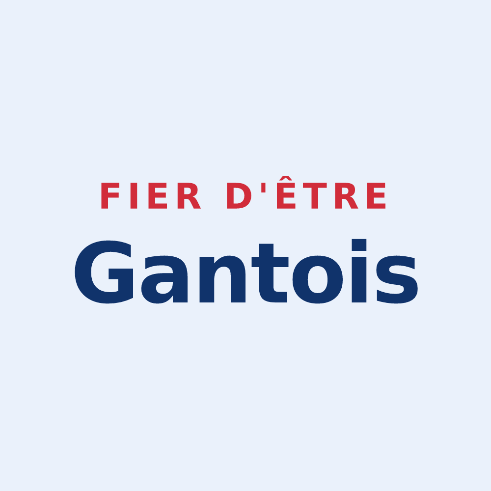 Sticker « Fier d'être Gantois » — design pour Gan