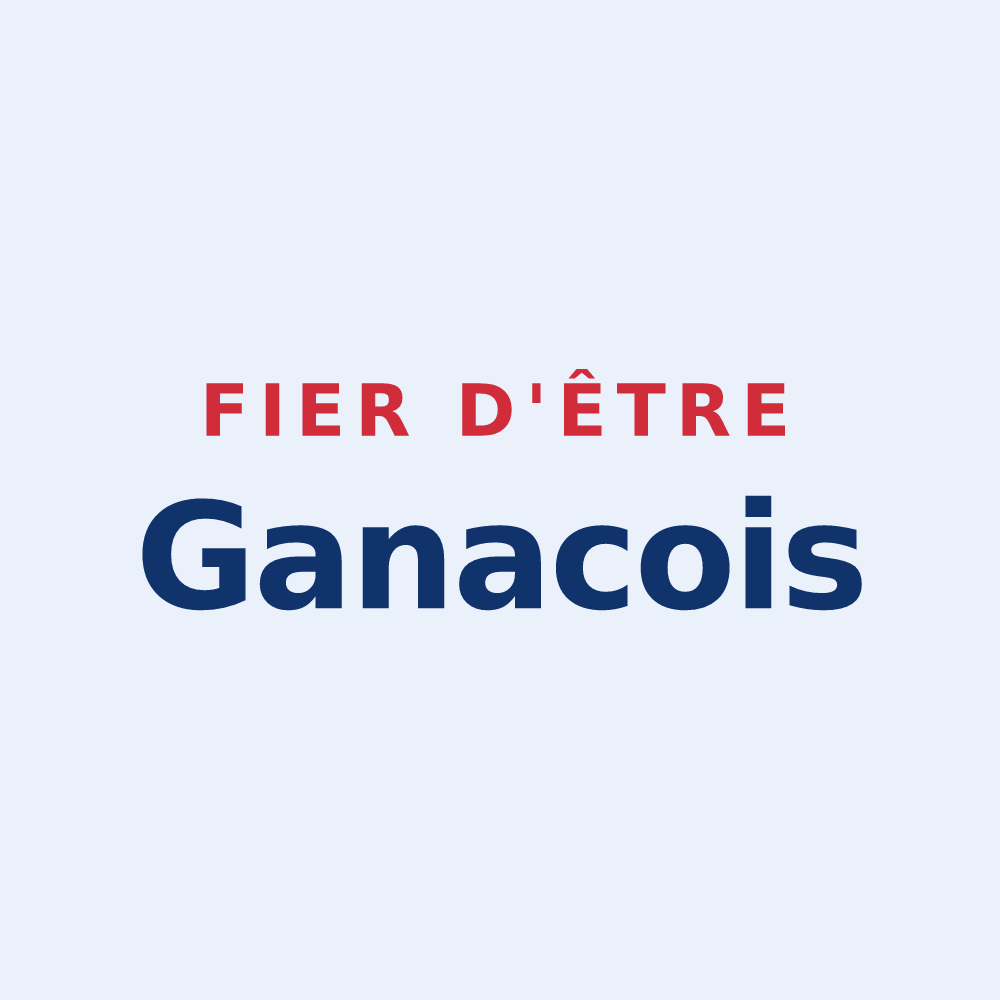 Sticker « Fier d'être Ganacois » — design pour Ganac