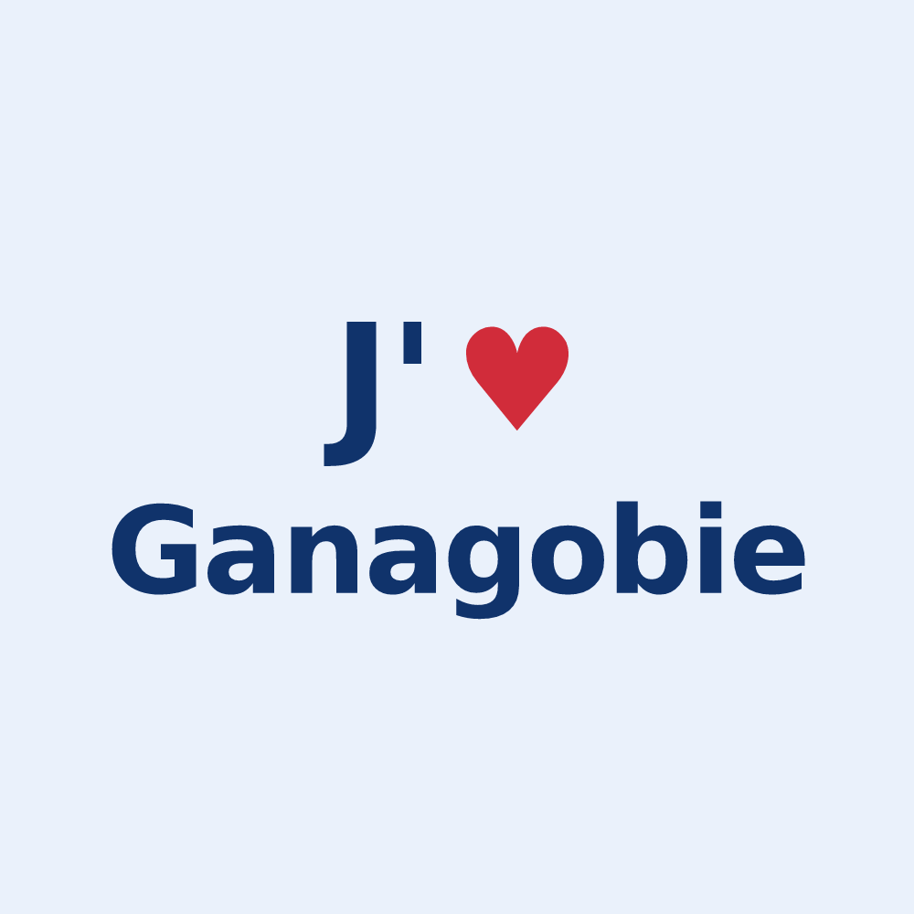 Sticker personnalisé Ganagobie — design J'aime Ganagobie