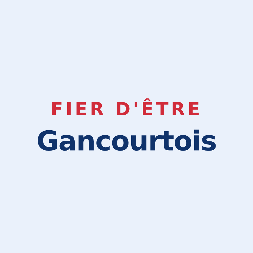 Sticker « Fier d'être Gancourtois » — design pour Gancourt-Saint-Étienne