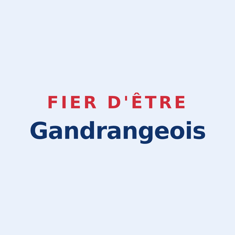 Sticker « Fier d'être Gandrangeois » — design pour Gandrange