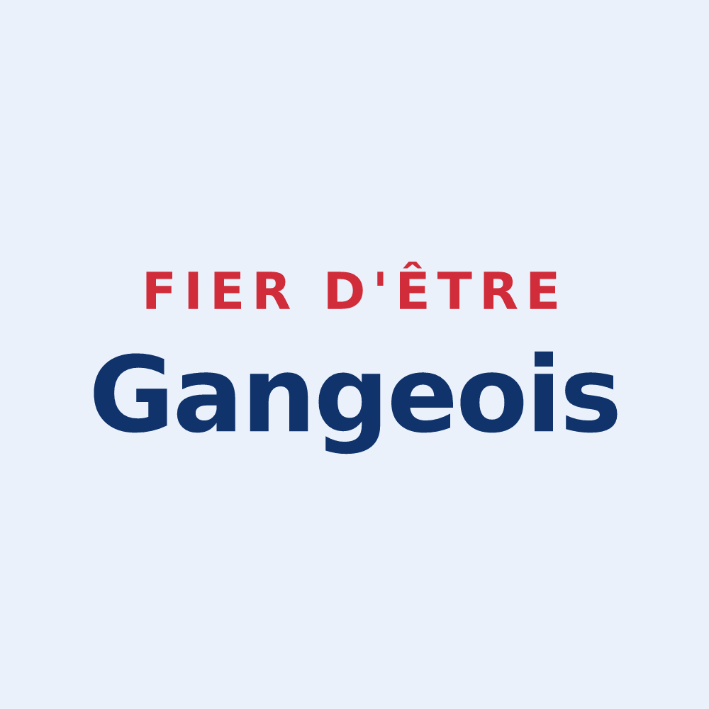 Sticker « Fier d'être Gangeois » — design pour Ganges