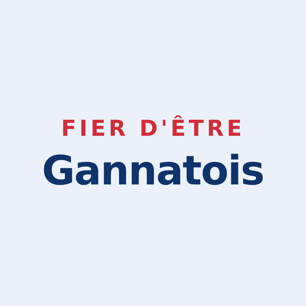 Sticker « Fier d'être Gannatois » — design pour Gannat
