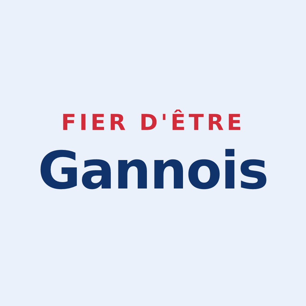 Sticker « Fier d'être Gannois » — design pour Gannes