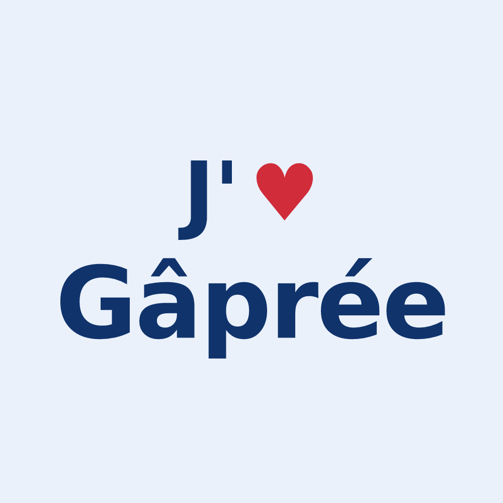 Sticker personnalisé Gâprée — design J'aime Gâprée