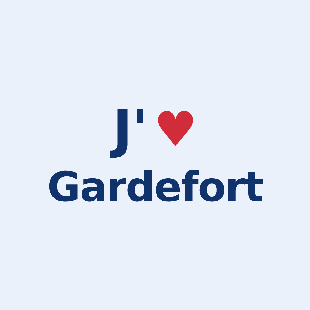 Sticker personnalisé Gardefort — design J'aime Gardefort