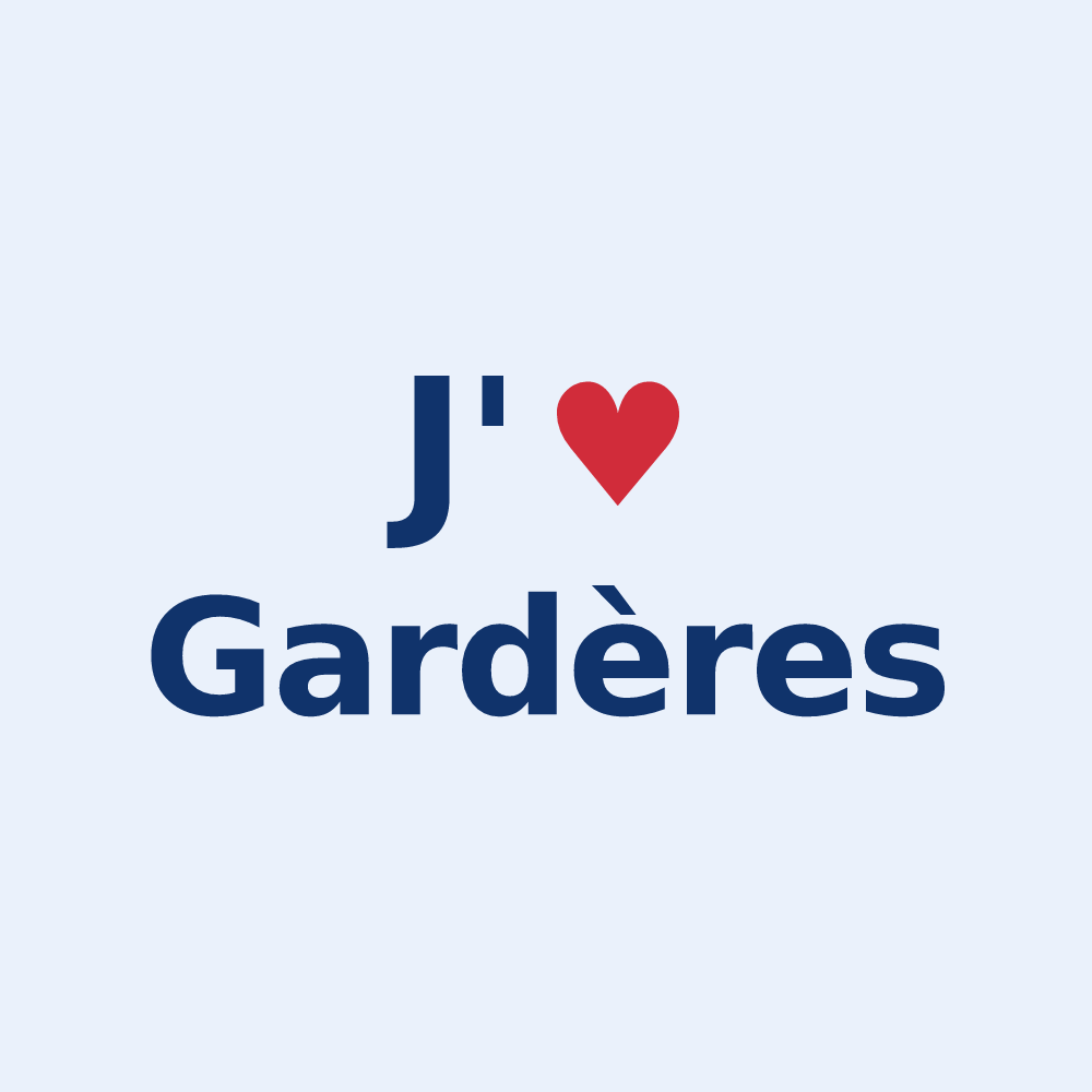 Sticker personnalisé Gardères — design J'aime Gardères