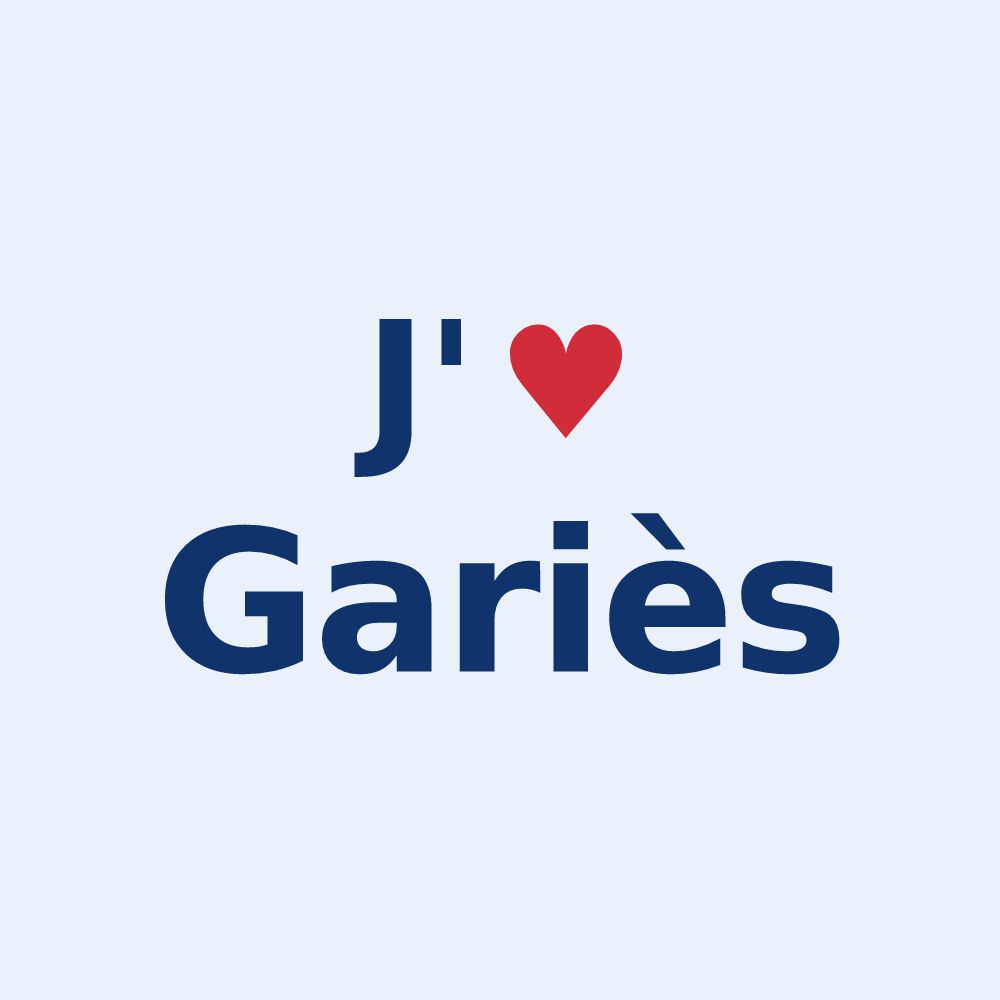 Sticker personnalisé Gariès — design J'aime Gariès
