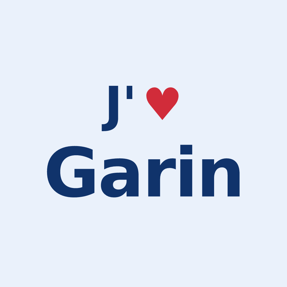 Sticker personnalisé Garin — design J'aime Garin
