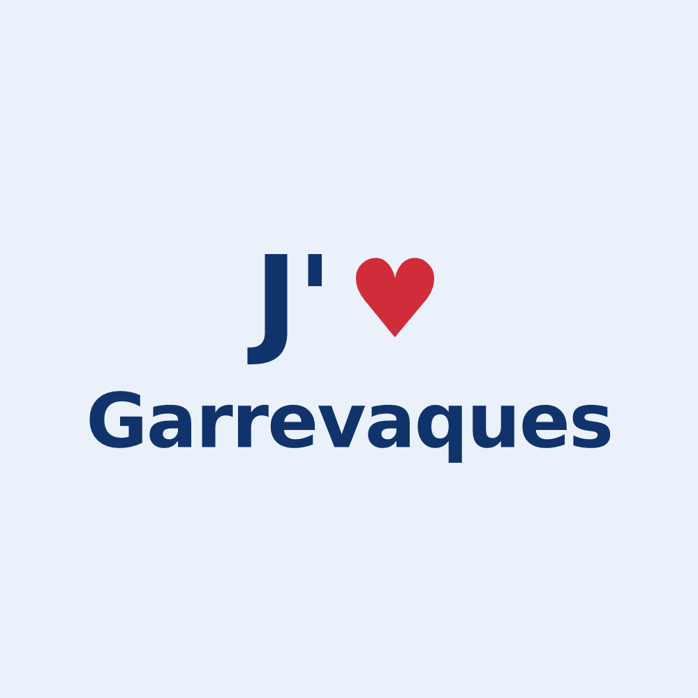 Sticker personnalisé Garrevaques — design J'aime Garrevaques
