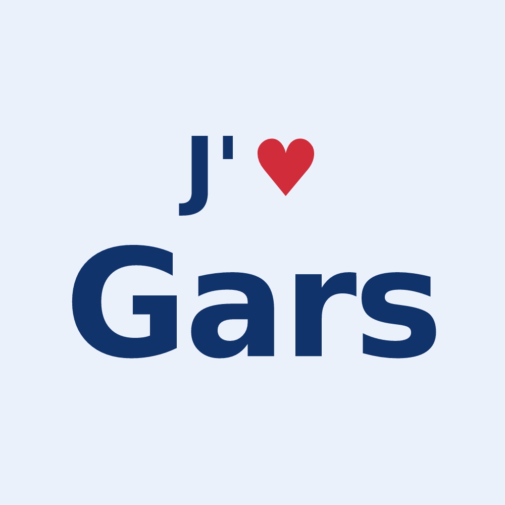 Sticker personnalisé Gars — design J'aime Gars