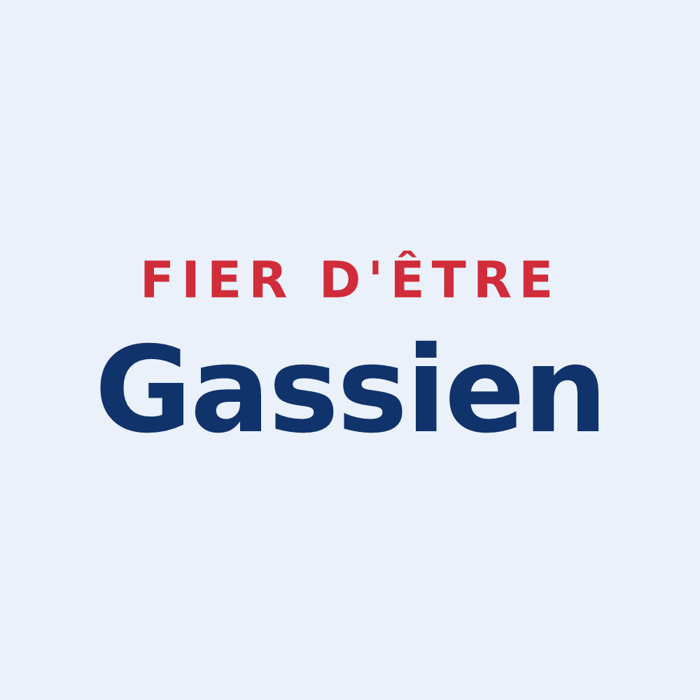 Sticker « Fier d'être Gassien » — design pour Gas