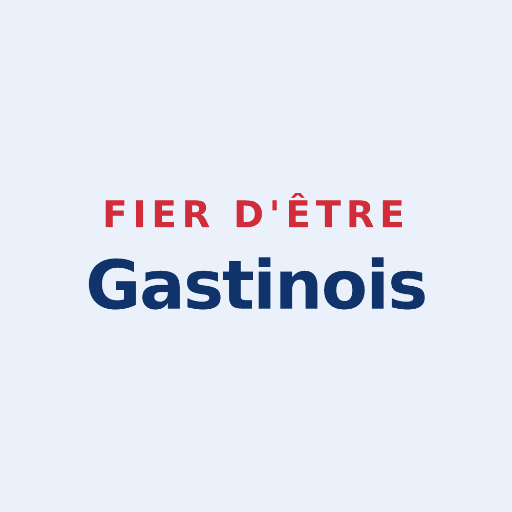 Sticker « Fier d'être Gastinois » — design pour Gastins