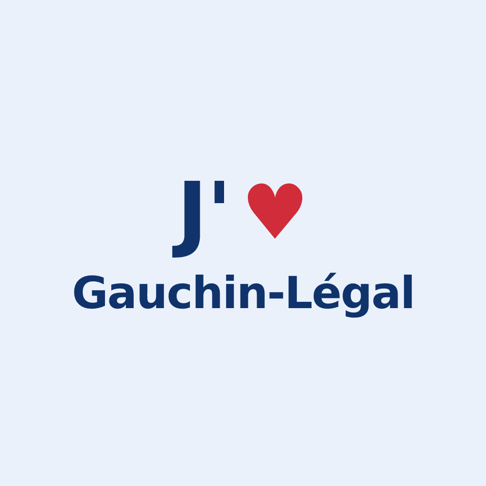 Sticker personnalisé Gauchin-Légal — design J'aime Gauchin-Légal
