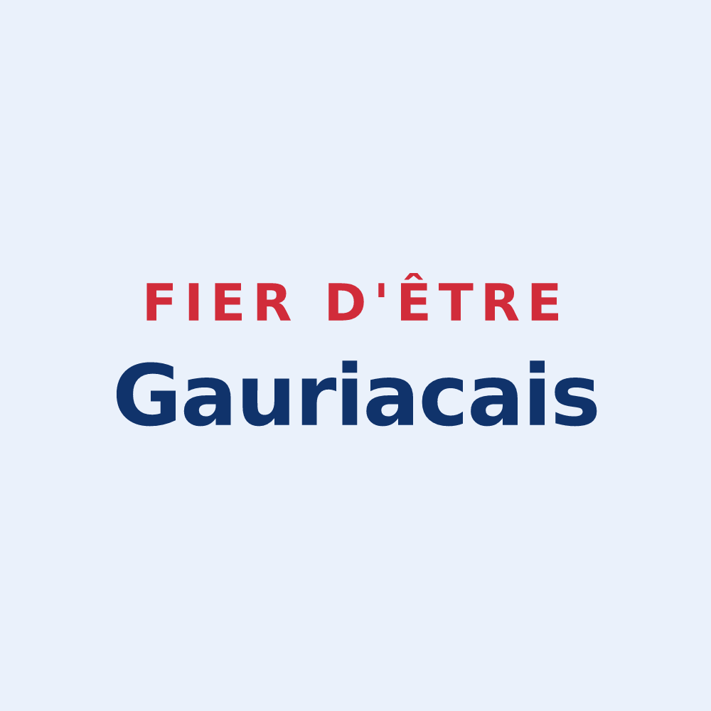 Sticker « Fier d'être Gauriacais » — design pour Gauriac