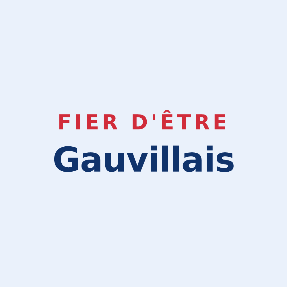 Sticker « Fier d'être Gauvillais » — design pour Gauville-la-Campagne