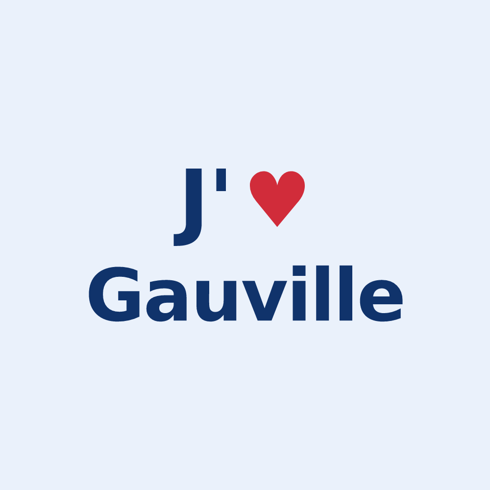 Sticker personnalisé Gauville — design J'aime Gauville