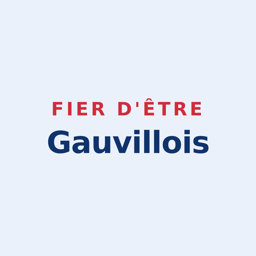Sticker « Fier d'être Gauvillois » — design pour Gauville