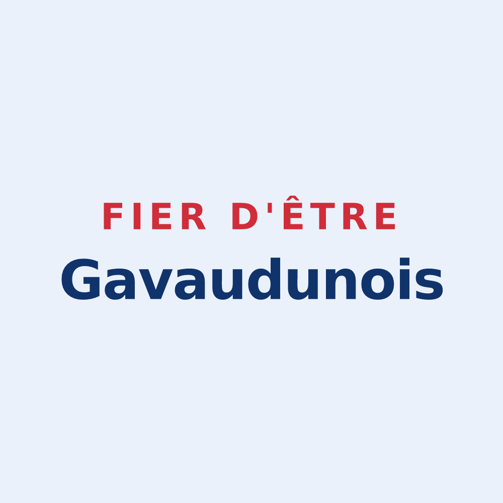 Sticker « Fier d'être Gavaudunois » — design pour Gavaudun