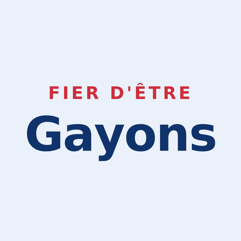 Sticker « Fier d'être Gayons » — design pour Gaye
