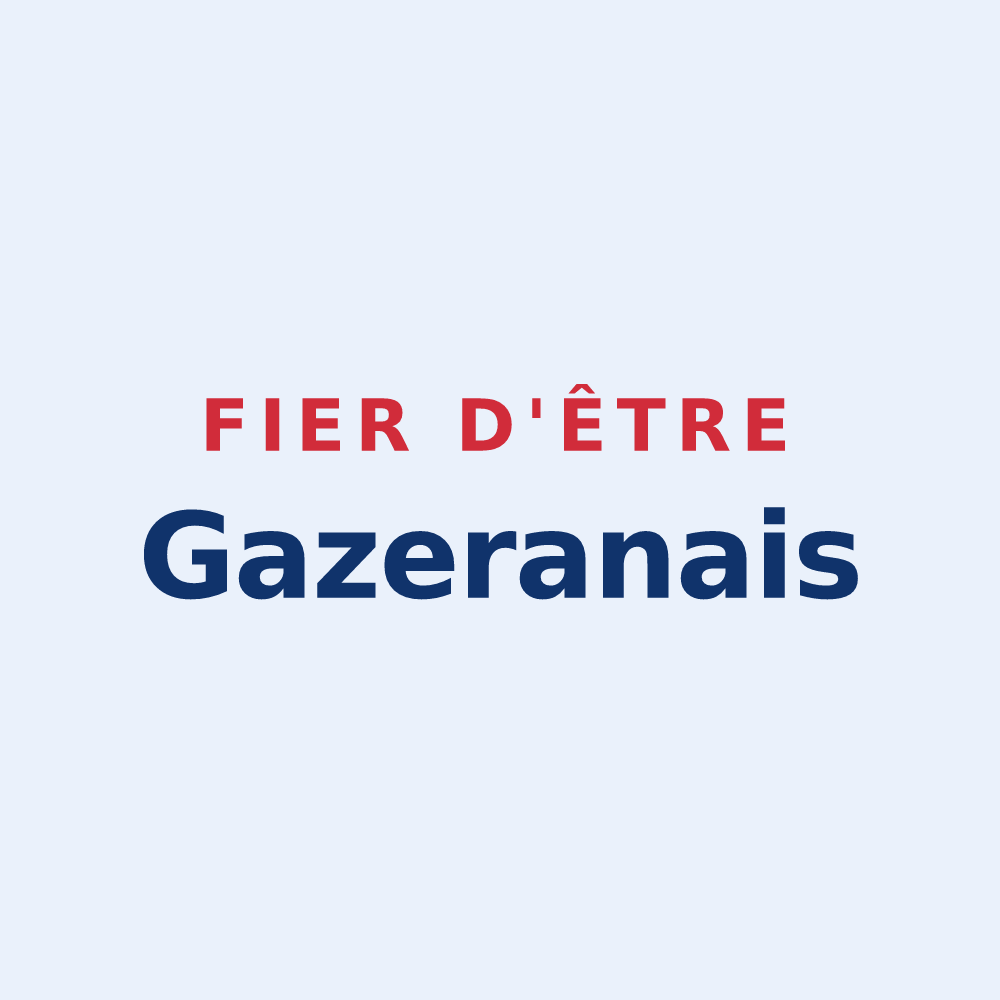 Sticker « Fier d'être Gazeranais » — design pour Gazeran