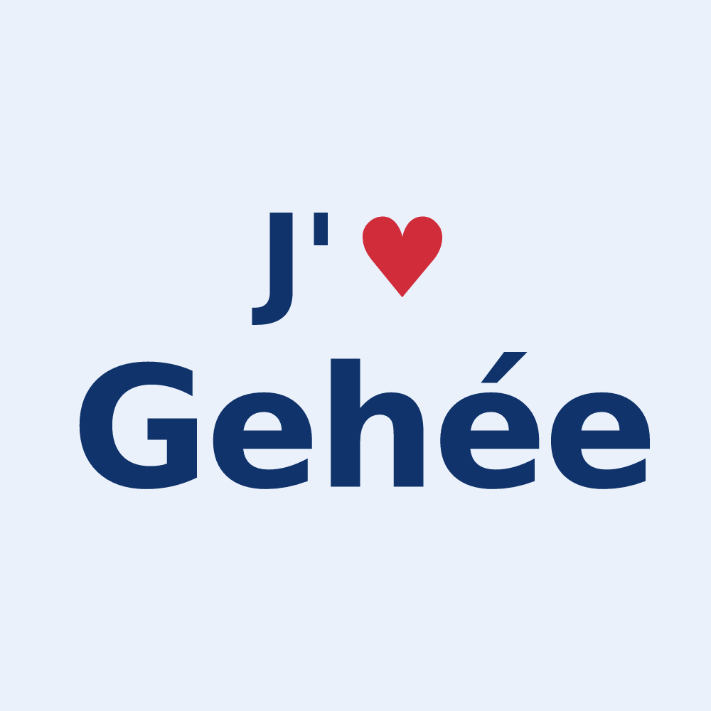 Sticker personnalisé Gehée — design J'aime Gehée