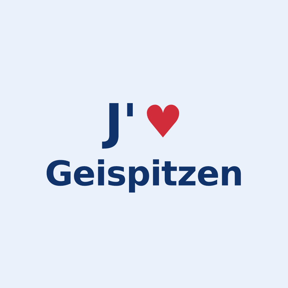 Sticker personnalisé Geispitzen — design J'aime Geispitzen