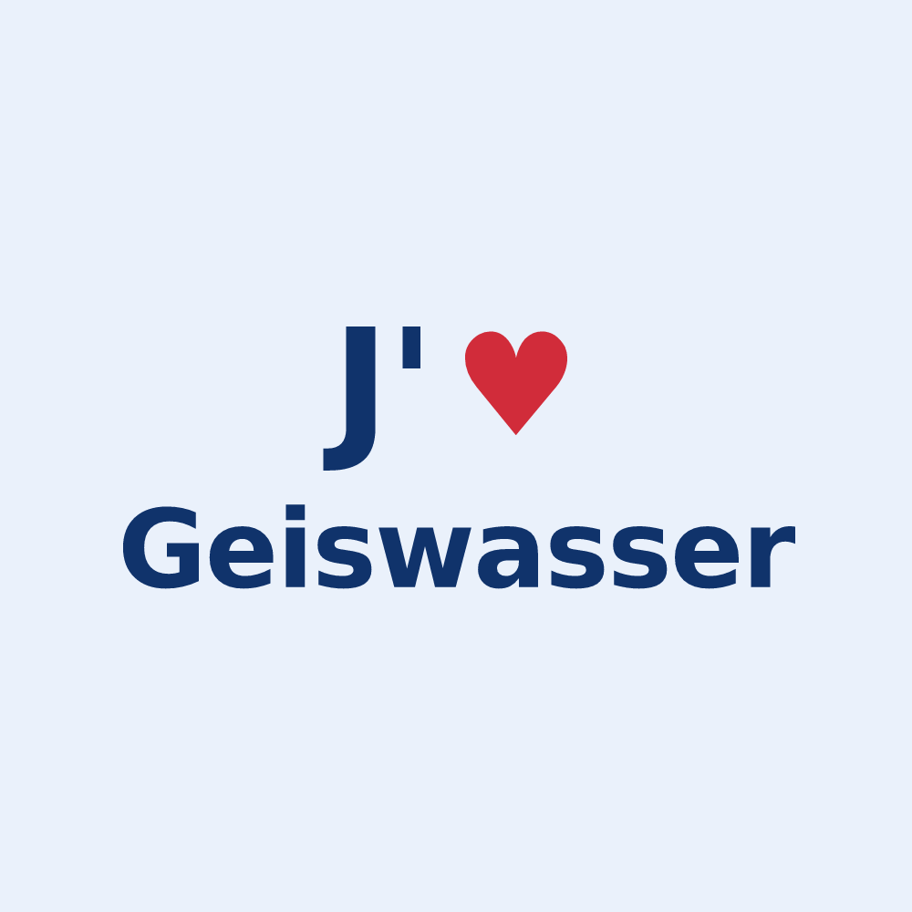 Sticker personnalisé Geiswasser — design J'aime Geiswasser