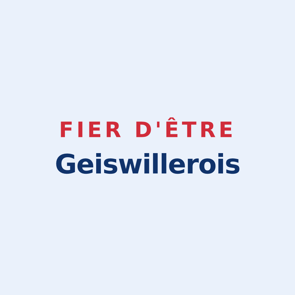 Sticker « Fier d'être Geiswillerois » — design pour Geiswiller-Zœbersdorf