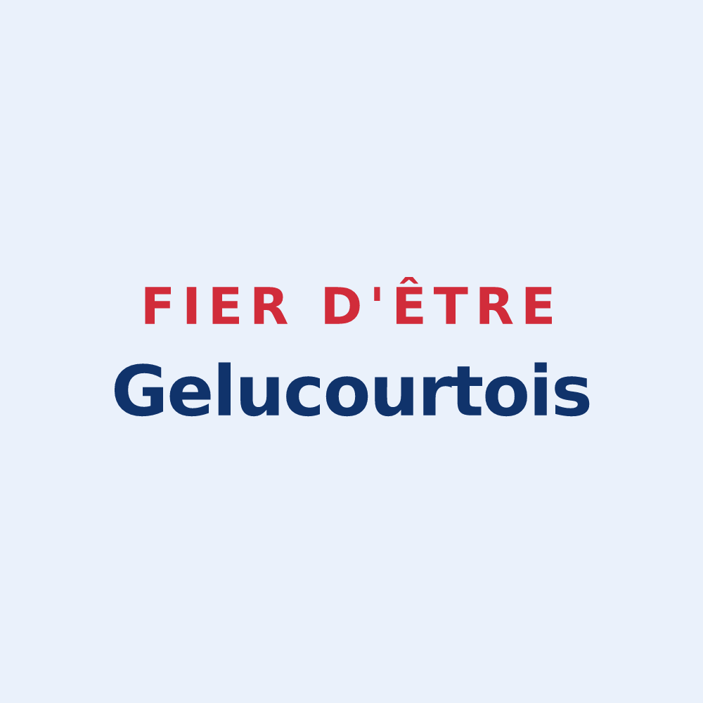 Sticker « Fier d'être Gelucourtois » — design pour Gelucourt