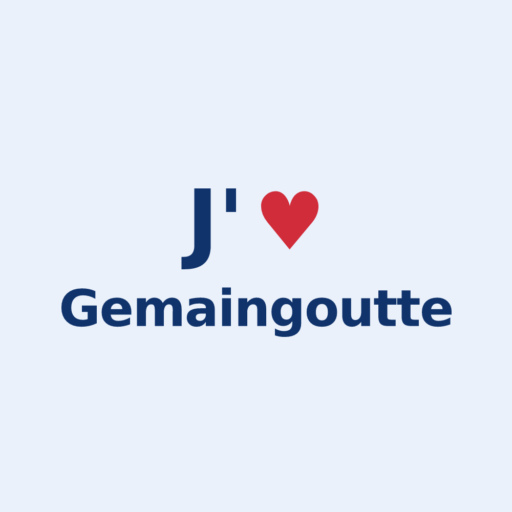 Sticker personnalisé Gemaingoutte — design J'aime Gemaingoutte