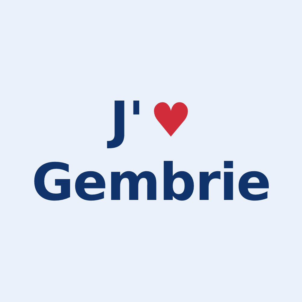 Sticker personnalisé Gembrie — design J'aime Gembrie
