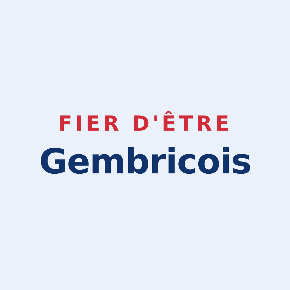 Sticker « Fier d'être Gembricois » — design pour Gembrie