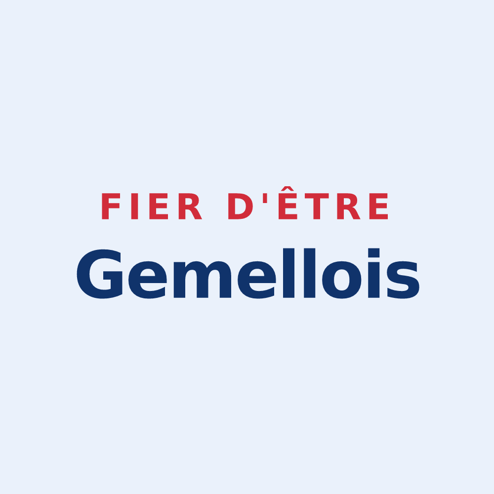 Sticker « Fier d'être Gemellois » — design pour Gemeaux