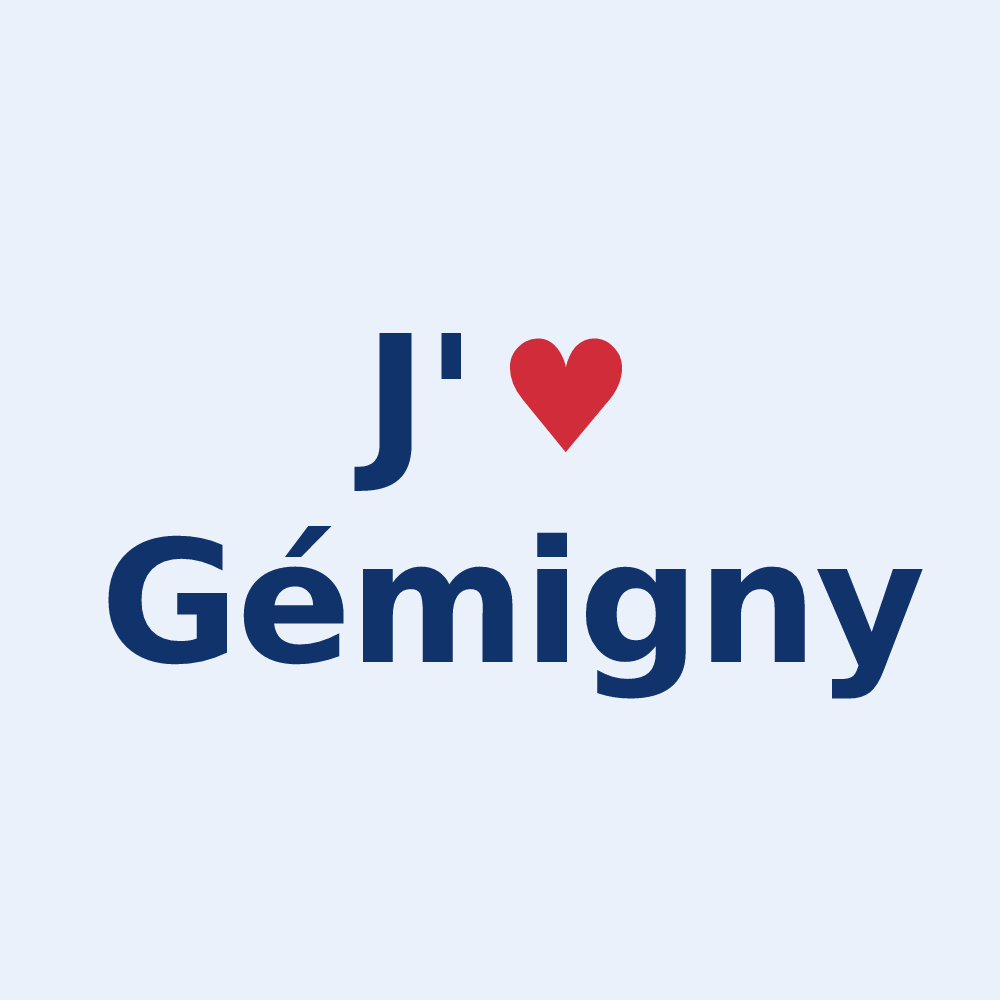Sticker personnalisé Gémigny — design J'aime Gémigny