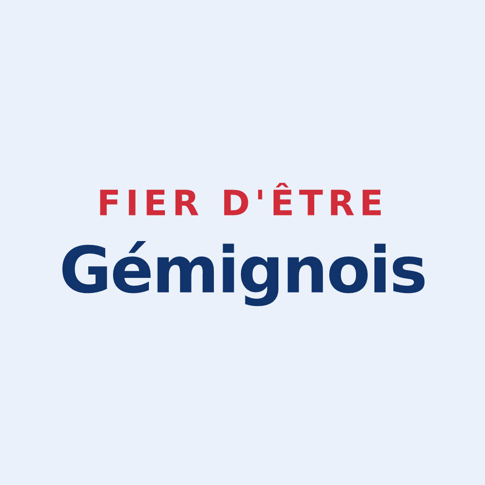 Sticker « Fier d'être Gémignois » — design pour Gémigny