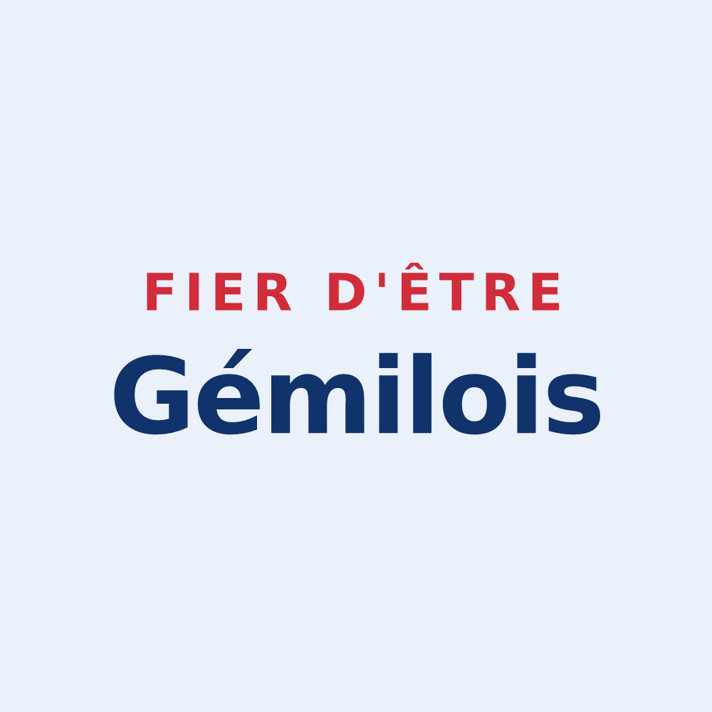 Sticker « Fier d'être Gémilois » — design pour Gémil