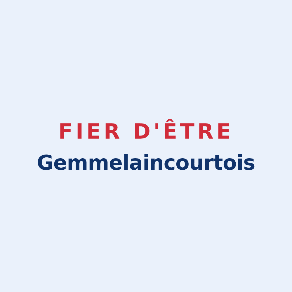 Sticker « Fier d'être Gemmelaincourtois » — design pour Gemmelaincourt