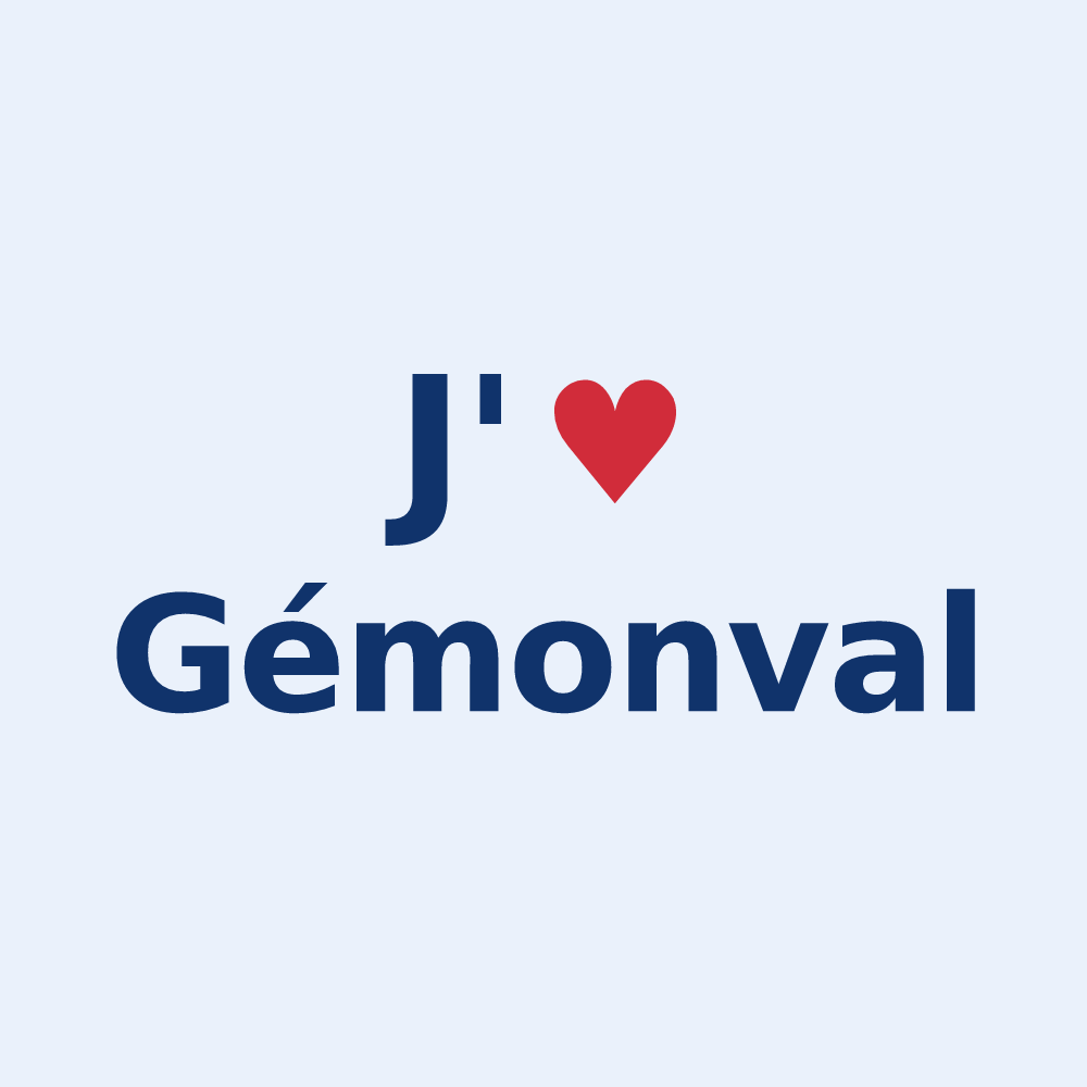 Sticker personnalisé Gémonval — design J'aime Gémonval