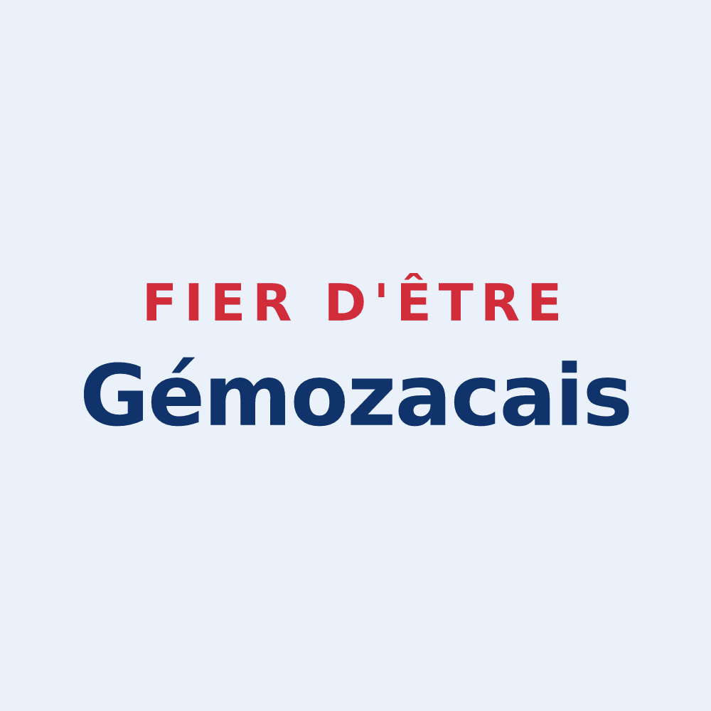 Sticker « Fier d'être Gémozacais » — design pour Gémozac