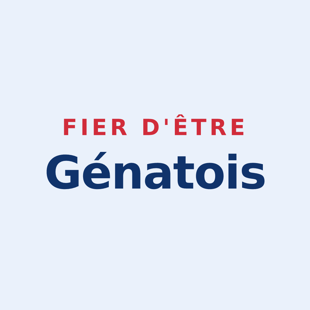 Sticker « Fier d'être Génatois » — design pour Génat